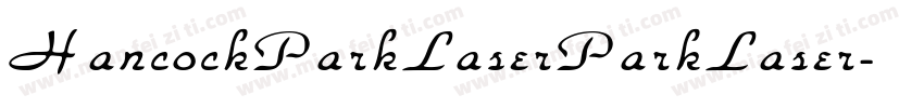 HancockParkLaser Park Laser字体转换